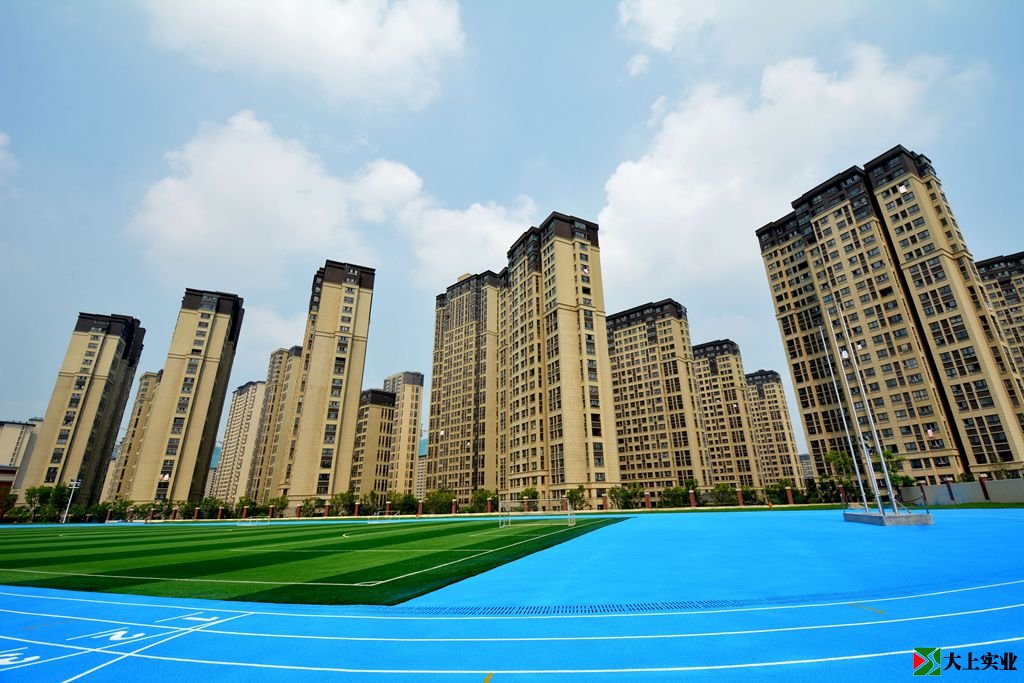 萬科城民主小學(xué)校區(qū)藍(lán)色操場彎道