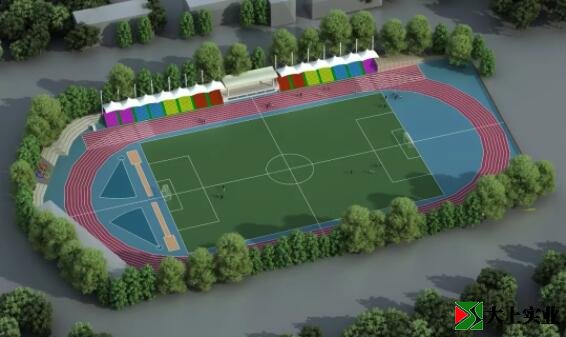 田徑運(yùn)動場鳥瞰圖